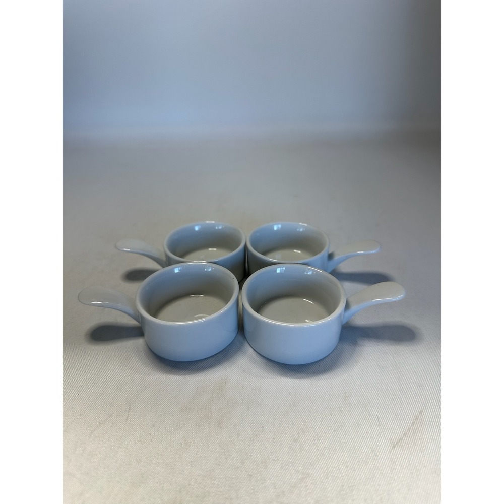 Vintage Kaiser Germany Romantica White Porcelain Gravy Warmer Stands Set of 4
